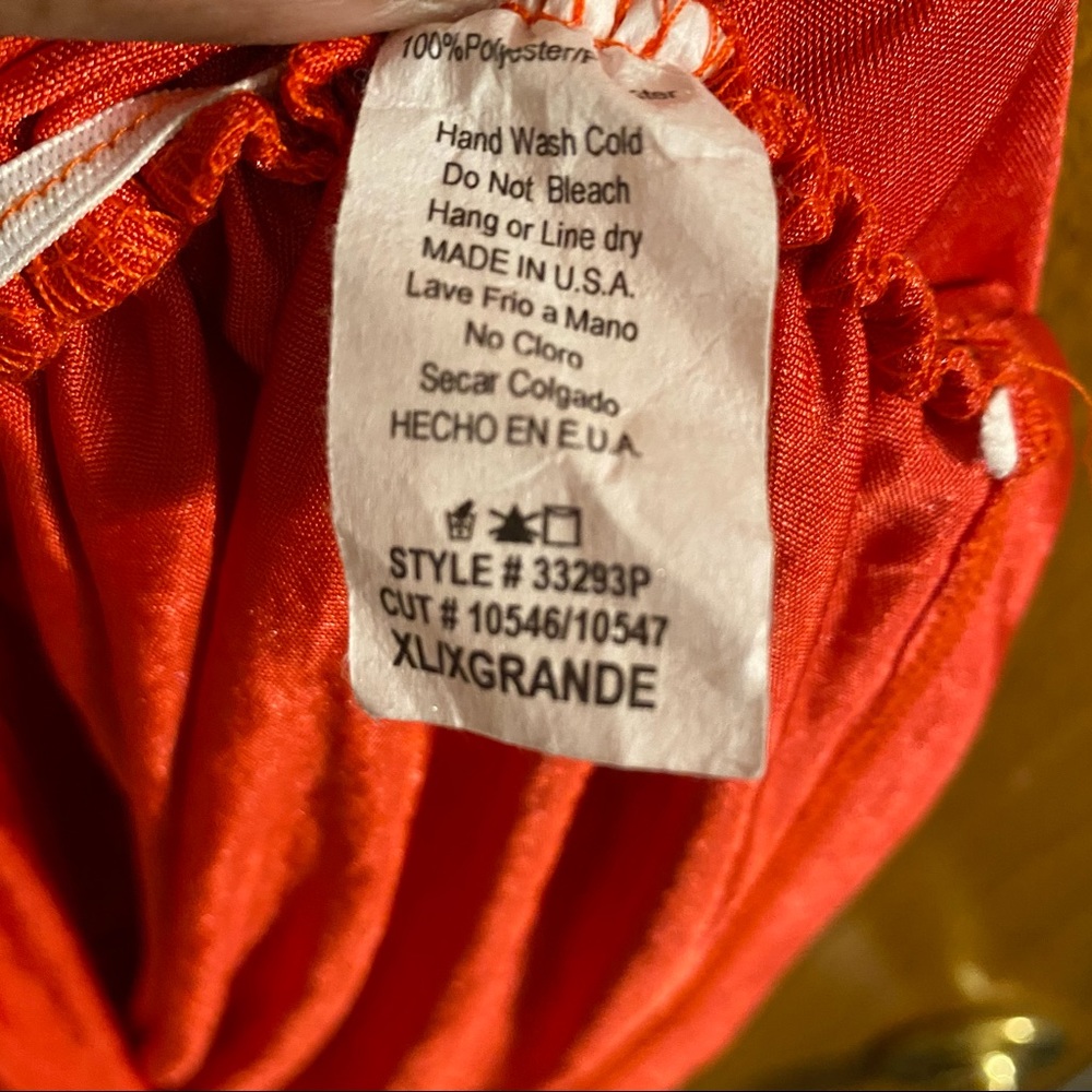 Fashion to Figure orange sexy dress size XL nwt - Picture 6 of 9